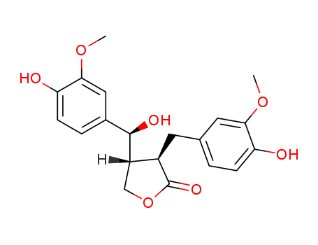 2(3H)-Furanone,dihydro-4-[(S)-hydroxy(4-hydroxy-3-methoxyphenyl)methyl]-3-[(4-hydroxy-3-methoxyphenyl)methyl]-,(3R,4R)-