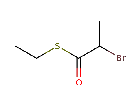Molecular Structure of 209597-98-8 (S-ethyl 2-bromopropanethioate)
