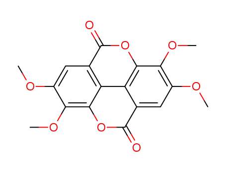 Molecular Structure of 2080-25-3 (tetramethylellagic acid)
