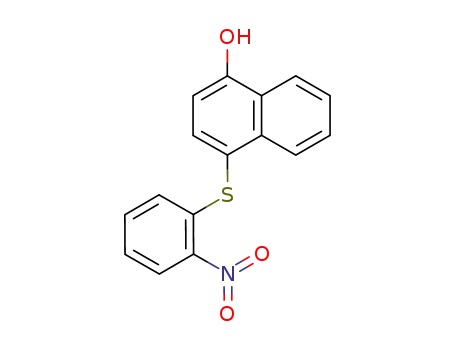 Molecular Structure of 78315-86-3 (1-hydroxy-4-(2-nitrophenylthio)naphthalene)