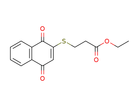 Molecular Structure of 234112-67-5 (2-[2-(ethoxycarbonyl)ethyl]thio-1,4-naphthoquinone)