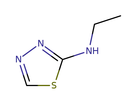 Molecular Structure of 13275-68-8 (2-(ETHYLAMINO)-1,3,4-THIADIAZOLE)