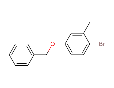 Molecular Structure of 17671-75-9 (5-BENZYLOXY-2-BROMOTOLUENE)