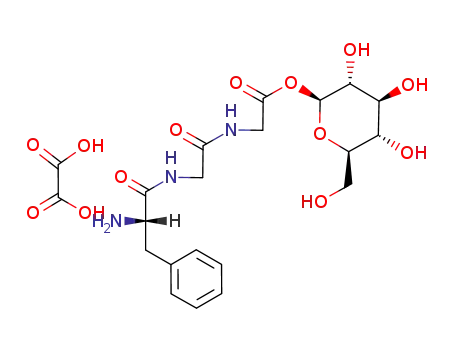 Molecular Structure of 75720-06-8 (1-O-(L-phenylalanylglycylglycyl)-β-D-glucopyranose mono-oxalate)