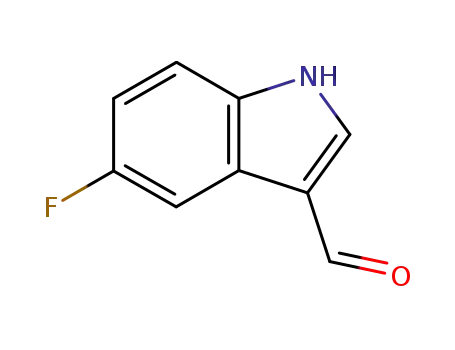 Molecular Structure of 2338-71-8 (5-FLUOROINDOLE-3-CARBOXALDEHYDE)