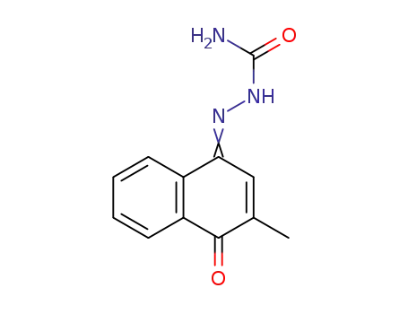 Molecular Structure of 2889-83-0 ((2E)-2-(3-methyl-4-oxonaphthalen-1(4H)-ylidene)hydrazinecarboxamide)