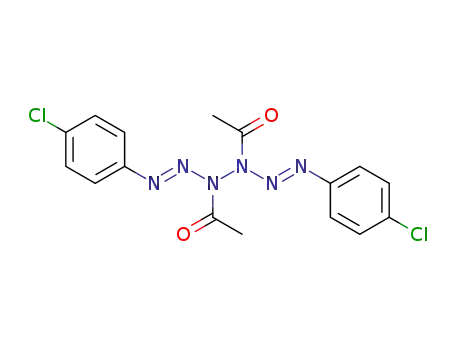 Molecular Structure of 10312-71-7 (1,6-bis-(4-chlorophenyl)-3,4-diacetyl-1,5-hexazadiene)