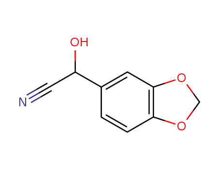Molecular Structure of 86215-81-8 (2-(benzo[d][1,3]dioxol-6-yl)-2-hydroxyacetonitrile)