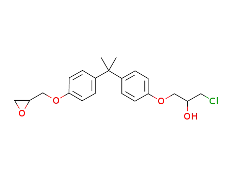 Molecular Structure of 13836-48-1 (BISPHENOL A (3-CHLORO-2-HYDROXYPROPYL) G)