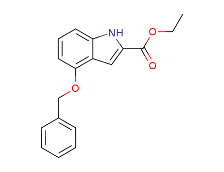 1H-Indole-2-carboxylicacid, 4-(phenylmethoxy)-, ethyl ester