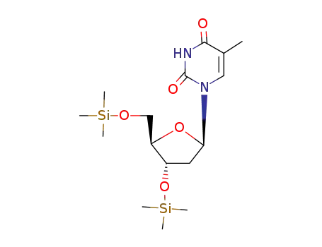 Molecular Structure of 10457-18-8 (3',5'-bis-O-(trimethylsilyl)-thymidine)