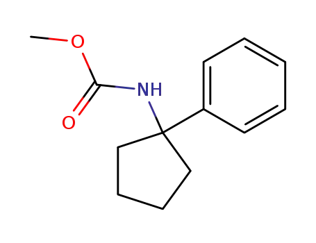 Molecular Structure of 17380-67-5 (Methyl-(1-phenylcyclopentyl)-carbamat)