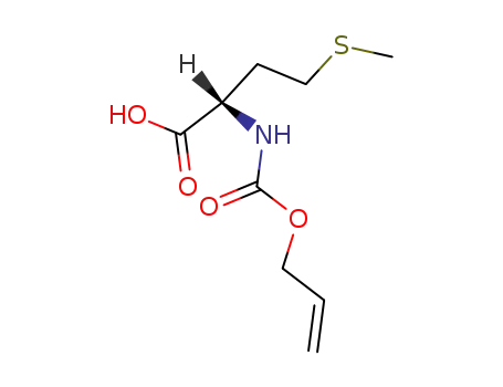 Molecular Structure of 90508-21-7 ((S)-2-[{(allyloxy)carbonyl}amino]-4-(methylthio)butanoic acid)