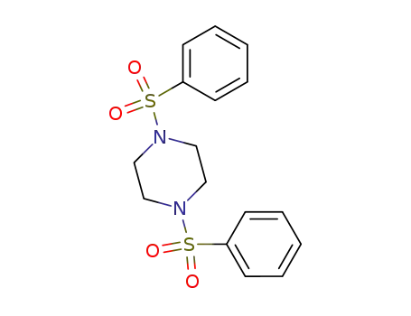 Molecular Structure of 7250-99-9 (1,4-bis(benzenesulfonyl)piperazine)
