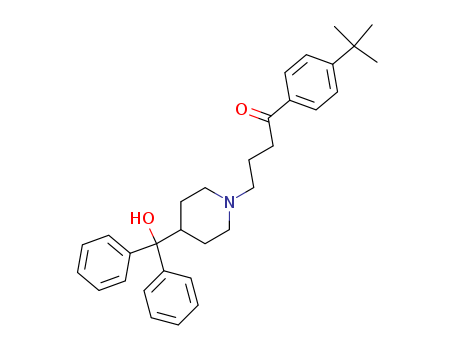1-(4-tert-butylphenyl)-4-[4-[hydroxy-di(phenyl)methyl]piperidin-1-yl]butan-1-one