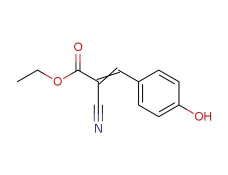 Molecular Structure of 6935-44-0 (ETHYL-ALPHA-CYANO-4-HYDROXYCINNAMATE)