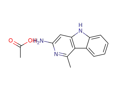 Molecular Structure of 72254-58-1 (3-AMINO-1-METHYL-5H-PYRIDO[4,3-B]INDOLE)
