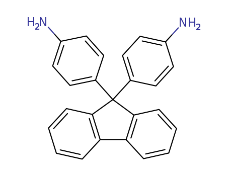 15499-84-0,4,4'-(9-Fluorenylidene)dianiline,Aniline,4,4'-fluoren-9-ylidenedi- (8CI);9,9-Bis(4-aminophenyl)fluorene;9,9-Bis(4'-aminophenyl)fluorene;9,9-Bis(p-aminophenyl)fluorene;Dianilinofluorene;