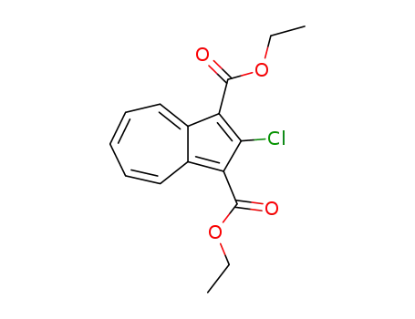 Molecular Structure of 36044-40-3 (Diethyl 2-chloro-1,3-azulenedicarboxylate)