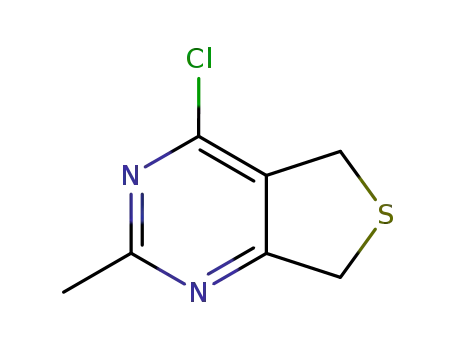 Molecular Structure of 5719-46-0 (4-chloro-5,7-dihydro-2-methylthieno[3,4-d]pyrimidine)