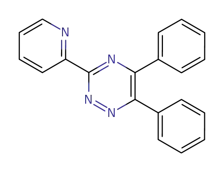 Molecular Structure of 1046-56-6 (3-(2-PYRIDYL)-5,6-DIPHENYL-1,2,4-TRIAZINE)
