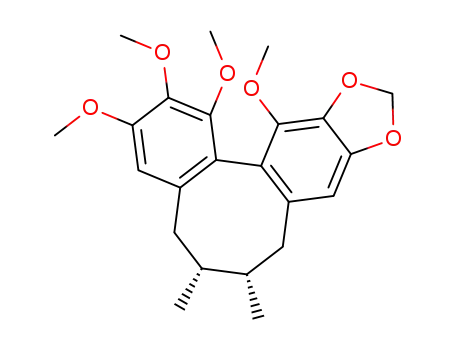 Molecular Structure of 61281-37-6 (Schizandrin B)