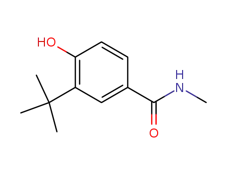 Molecular Structure of 4151-47-7 (Acetamide, N-[3-(1,1-dimethylethyl)-4-hydroxyphenyl]-)