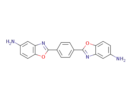 Molecular Structure of 13752-53-9 (2,2'-p-Phenyldi(5-aminobenzoxazole))