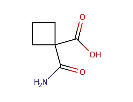 Molecular Structure of 845621-11-6 (CYCLOBUTANE-1,1-DICARBOXYLIC ACID MONOAMIDE)