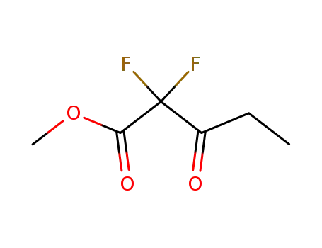 Molecular Structure of 196202-01-4 (METHYL 2,2-DIFLUORO-3-OXOPENTANOATE)