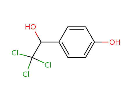 Molecular Structure of 50597-25-6 (Benzenemethanol, 4-hydroxy-a-(trichloromethyl)-)