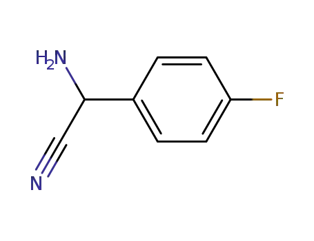 Molecular Structure of 56464-70-1 (2-AMINO-2-(4'-FLUOROPHENYL)ACETONITRILE)
