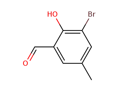 Molecular Structure of 33172-54-2 (3-BROMO-2-HYDROXY-5-METHYL-BENZALDEHYDE)