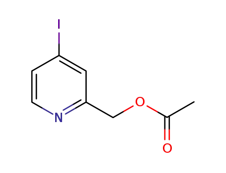 Molecular Structure of 565237-07-2 (2-Pyridinemethanol,4-iodo-, 2-acetate)