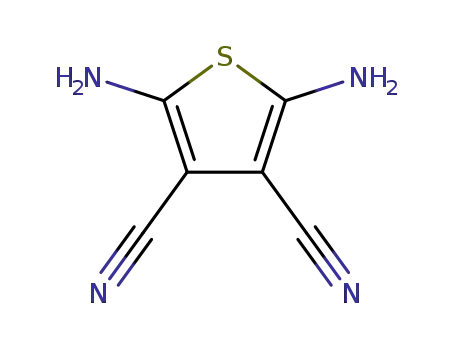 Molecular Structure of 17989-89-8 (2,5-DIAMINO-3,4-DICYANOTHIOPHENE)
