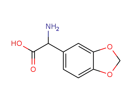 Molecular Structure of 39533-43-2 (AMINO-BENZO[1,3]DIOXOL-5-YL-ACETIC ACID)