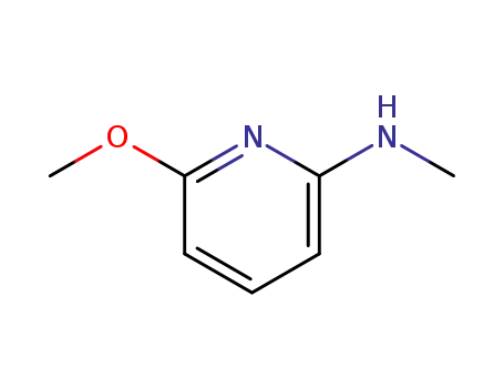Molecular Structure of 88569-83-9 (2-Methoxy-6-(methylamino)pyridine)