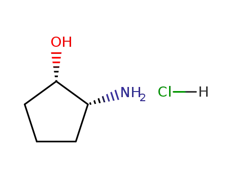 Molecular Structure of 225791-13-9 (cis-(1S,2R)-2-Aminocyclopentanol hydrochloride)