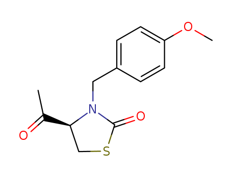 (R)-3-(4-methoxybenzyl)-4- acetylthiazolidin-2-one