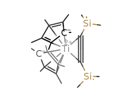 Molecular Structure of 128541-33-3 ((C5Me5)2Ti(η(2)-bis(trimethylsilyl)acetylene))