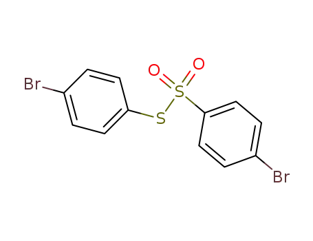Molecular Structure of 3347-03-3 (Benzenesulfonothioic acid, 4-bromo-, S-(4-bromophenyl) ester)
