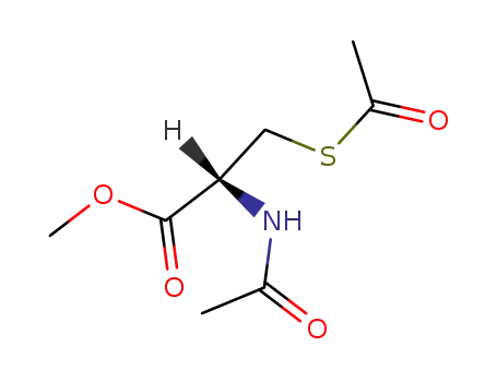 Molecular Structure of 19547-88-7 (L-Cysteine, N-acetyl-,methyl ester, acetate (ester) (9CI))