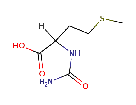 Molecular Structure of 30411-84-8 (4-METHYLSULFANYL-2-UREIDO-BUTYRIC ACID)