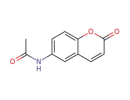 Molecular Structure of 833-68-1 (6-ACETAMIDOCOUMARIN)