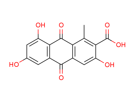 2-Anthracenecarboxylic acid,9,10-dihydro-3,6,8-trihydroxy-1- methyl-9,10-dioxo-