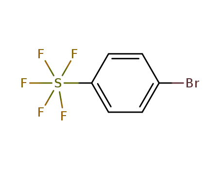 Molecular Structure of 774-93-6 (1-BROMO-4-(PENTAFLUOROSULFANYL)BENZENE)