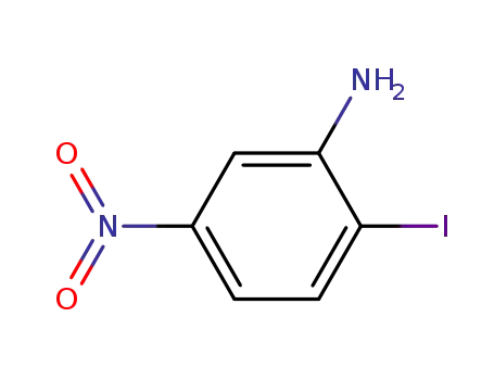 Molecular Structure of 5459-50-7 (2-iodo-5-nitro-aniline)