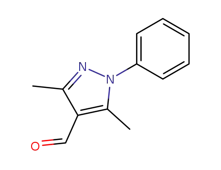 Molecular Structure of 22042-79-1 (3,5-DIMETHYL-1-PHENYL-1H-PYRAZOLE-4-CARBALDEHYDE)