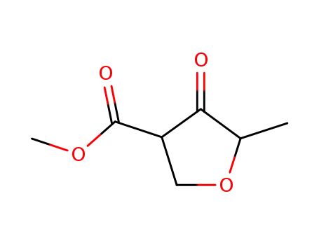 Molecular Structure of 3210-57-9 (methyl tetrahydro-5-methyl-4-oxo-3-furoate)
