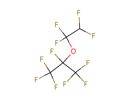 Molecular Structure of 23228-89-9 (Propane, 1,1,1,2,3,3,3-heptafluoro-2-(1,1,2,2-tetrafluoroethoxy)-)
